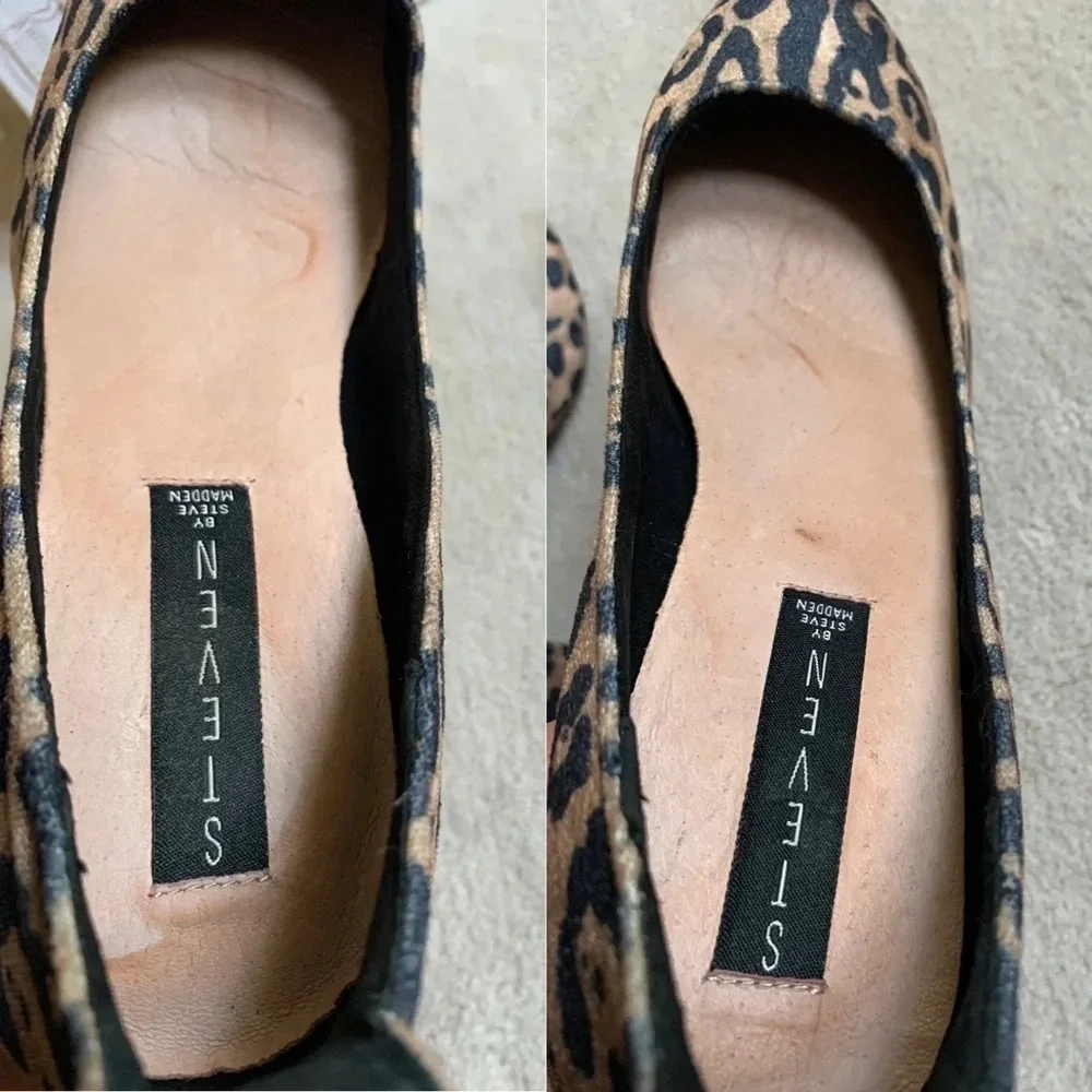 Steven by Steve Madden Vassie Ankle Pump, Animal Prints, 8.5
